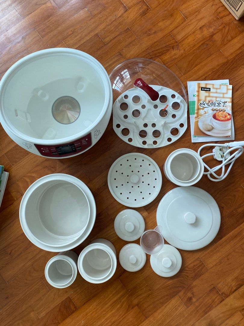 Double Boiler + Ceramic Pots KHINO, TV & Home Appliances, Kitchen