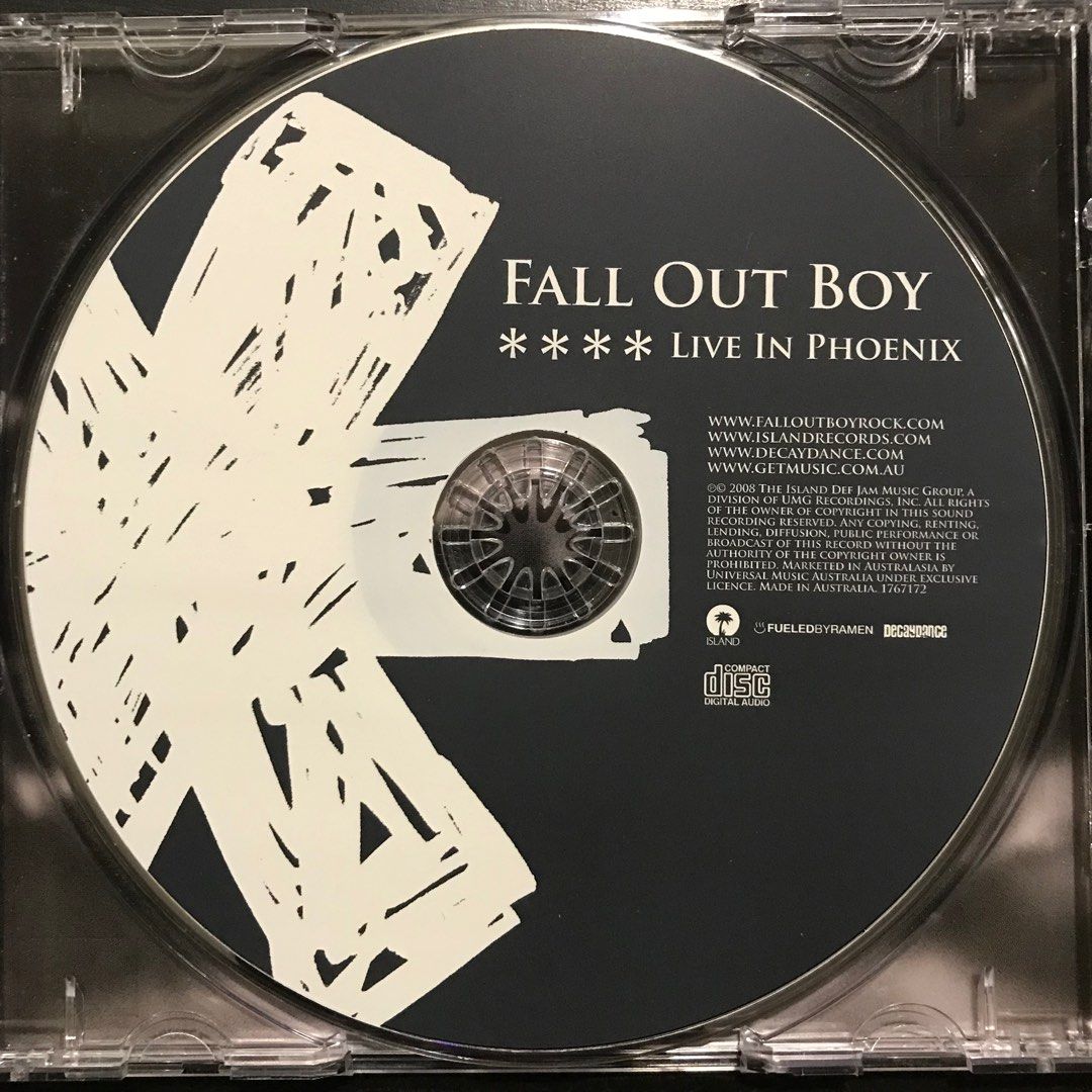 Fall Out Boy Live CD (Box Aus), Hobbies & Toys, Music & Media, CDs ...