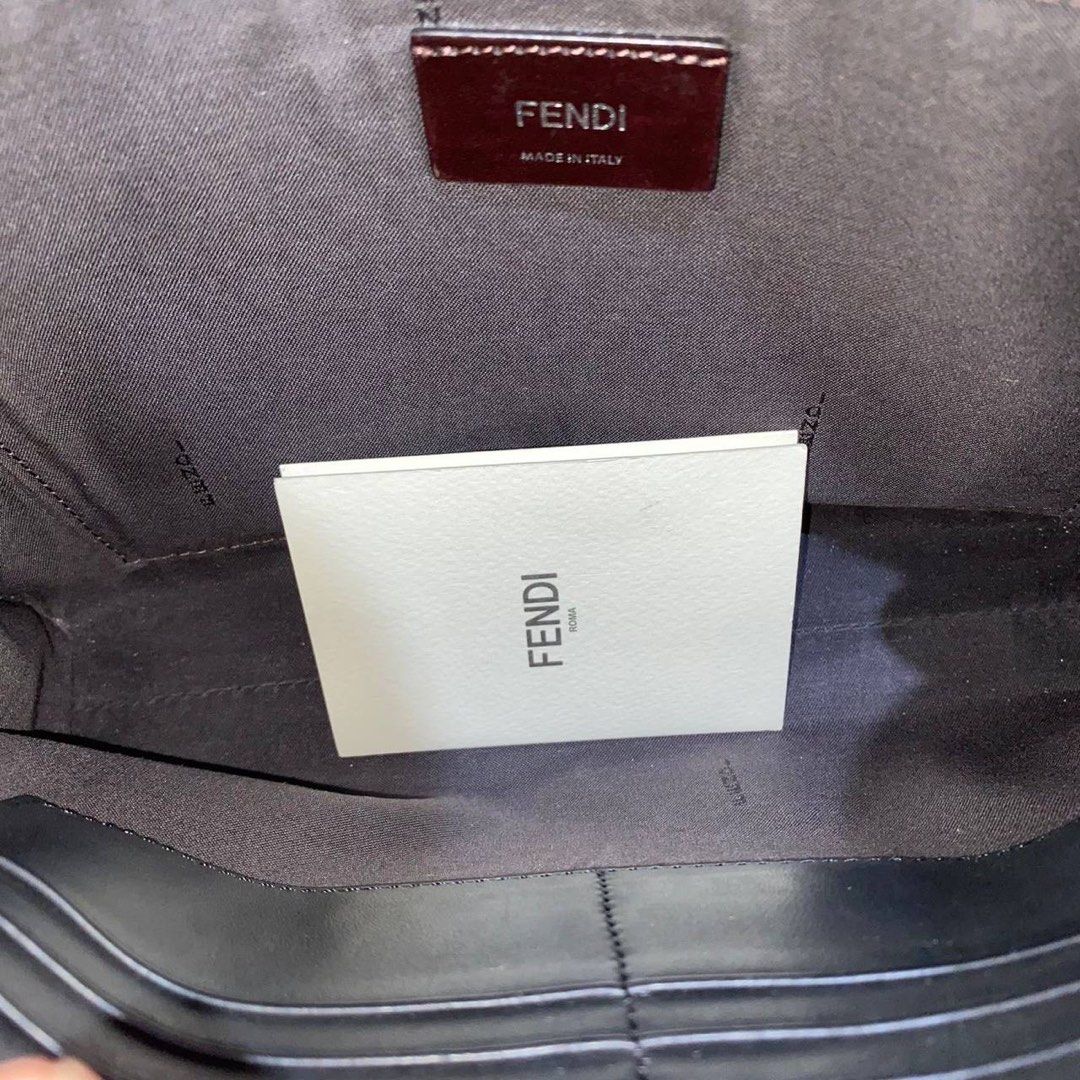Fendi Ff-logo Print Clutch Bag