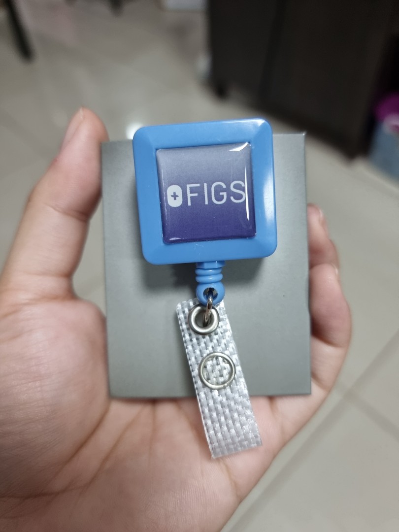 Figs Square Badge Reel, Women's Fashion, Watches & Accessories, Other  Accessories on Carousell