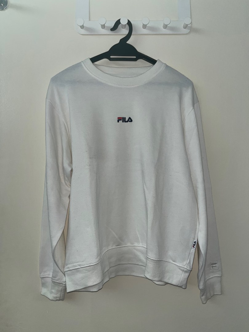 Fila jumper white hot sale