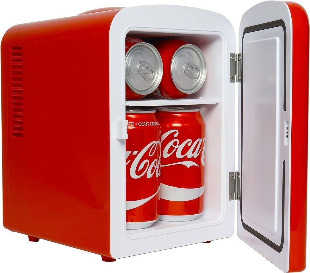 FIRE SALE Coca Cola Mini Fridge 4 L 6 Can Portable Cooler