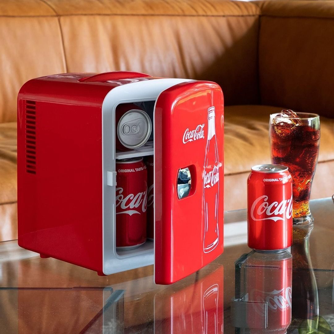 FIRE SALE! Coca Cola Mini Fridge 4 L/6 Can Portable Cooler