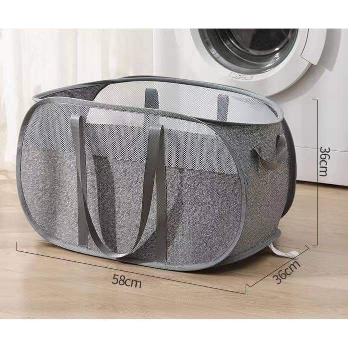 Foldable laundry basket (Category: Laundry Baskets) located in Mandaluyong City. Submitted by shopmla (Listing ID 1251916216, Image 3). Description: Foldable laundry basket Php 380. Dirty Clothes Container Laundry Bag 3colors: Black Gray Blue Sf applies GCASH Bpi family.
