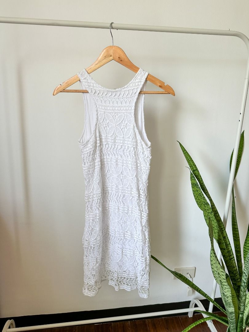 Forever new top white lace dress