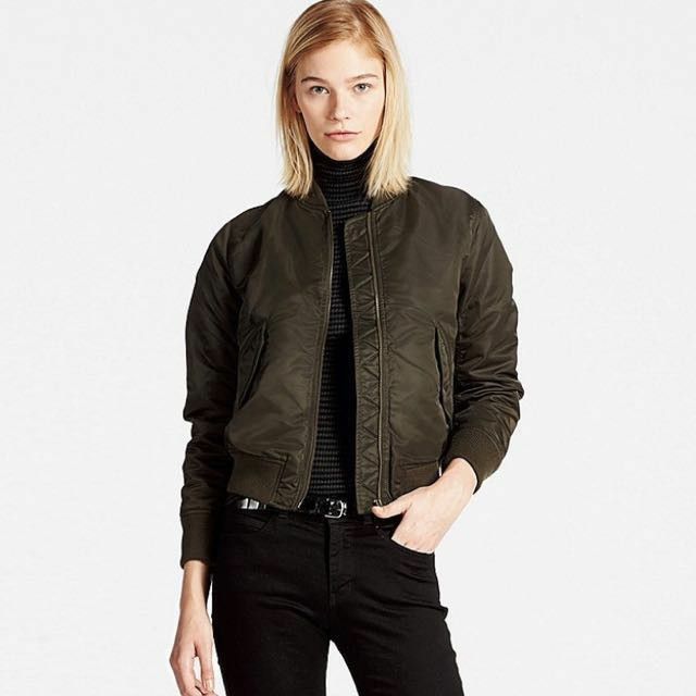 Uniqlo leather sales jacket womens