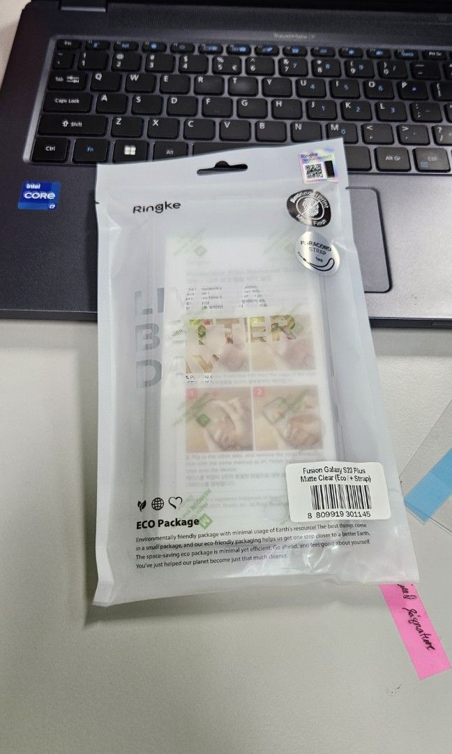 Fusion Galaxy S23 Plus Matte Clear (eco/+strap) (Category: Cases & Sleeves) located in Manila. Submitted by 3es.m (Listing ID 1251848579, Image 2). Description: namali lang ako ng bili.. s23 lang pala phone ko hahaha bali 652 po bili ko kakadeliver lng today (8.30.2023).