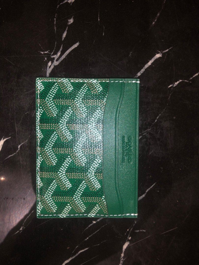 Goyard Green Customized Slotcard Wallet