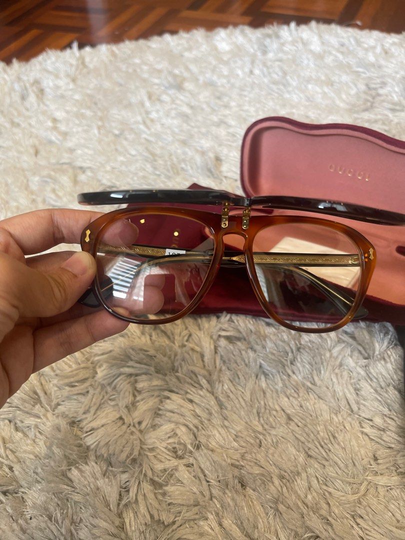Gucci flip on sale sunglasses mens