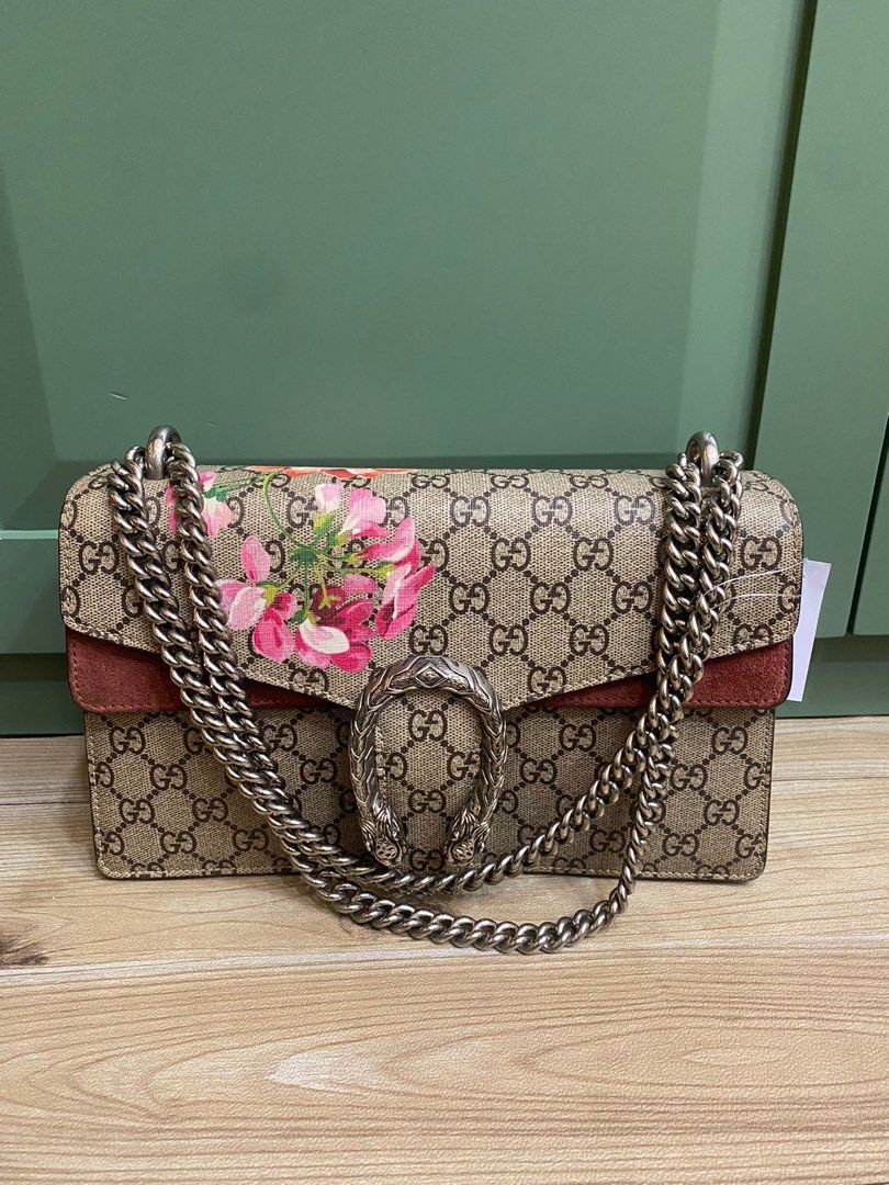 GUCCI dionysus medium flower RHW Size 28x17x7 PS 100 cm Bag only