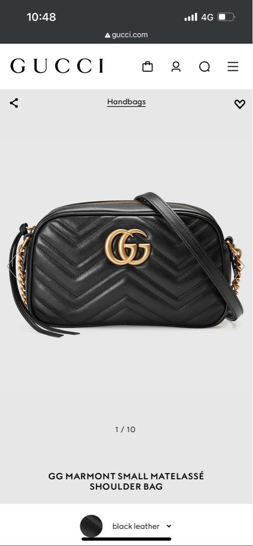 Gucci Marmont small bag Women s Fashion Bags Wallets Cross