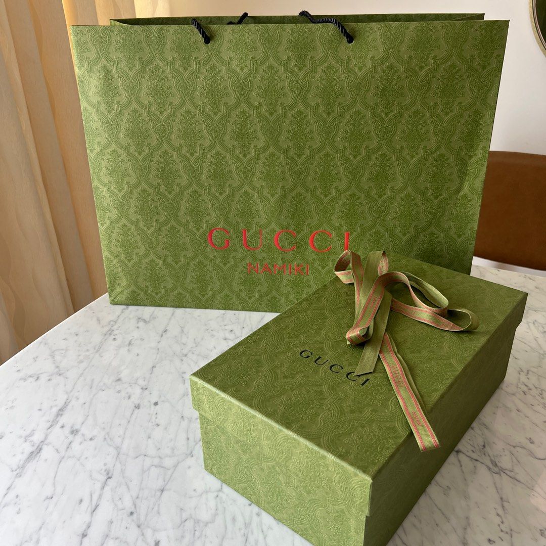 Gucci paper bag, Luxury, Accessories on Carousell