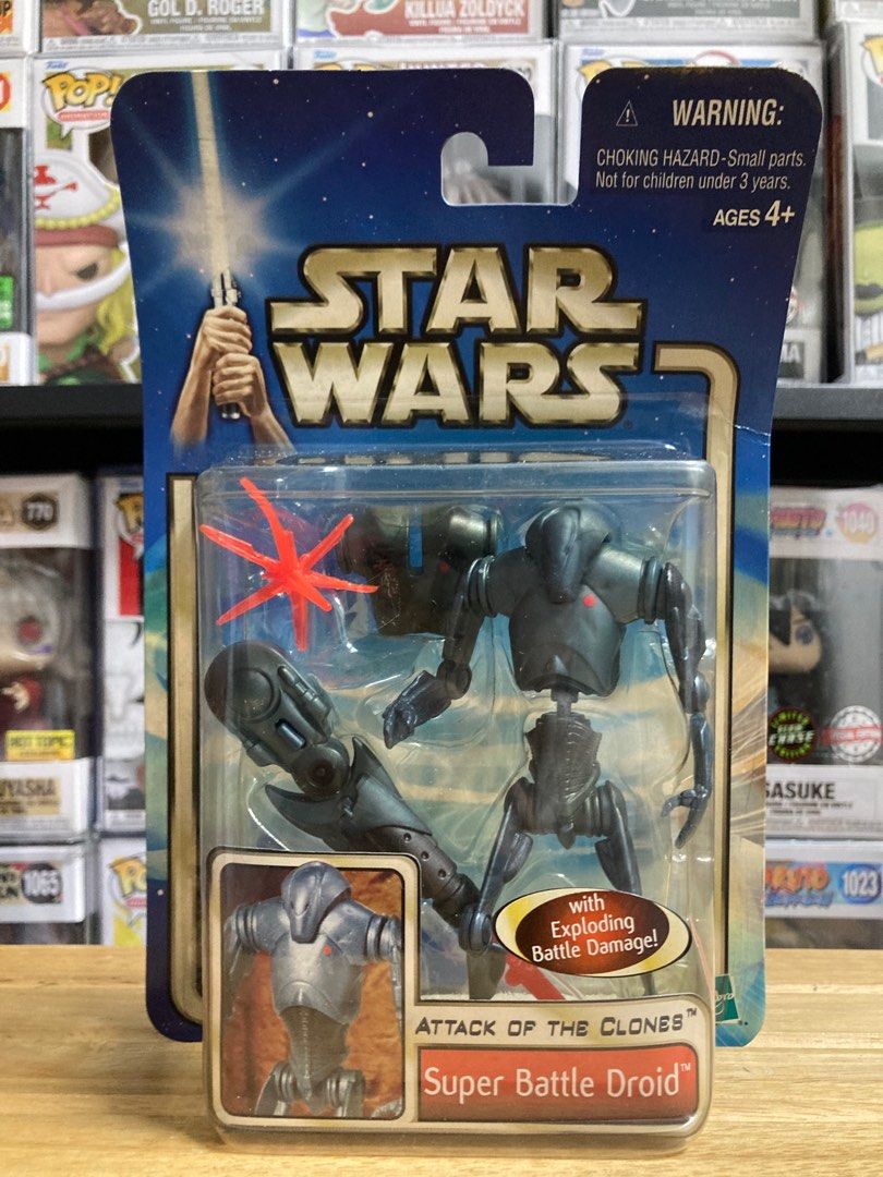 Hasbro Star Wars Attack of the Clones Super Battle Droid 3.75