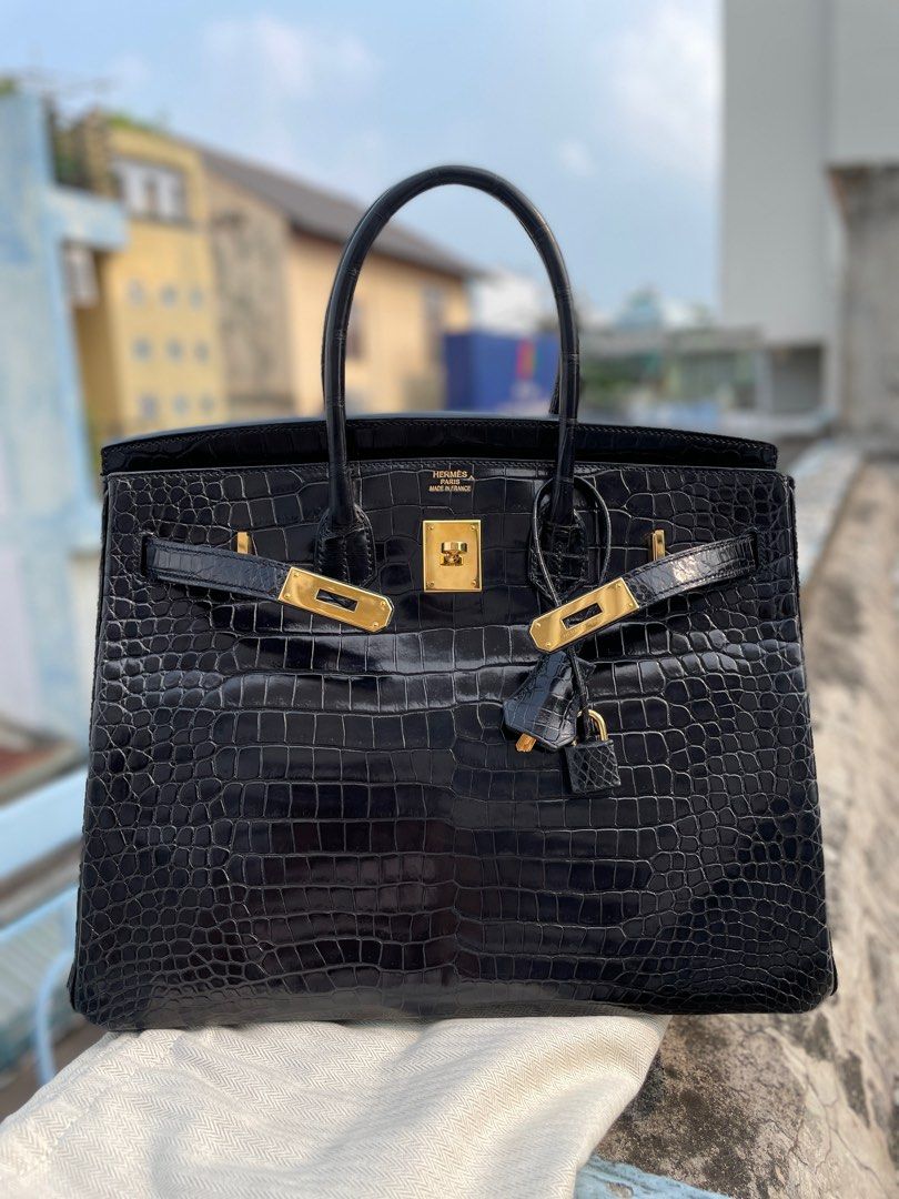 Hermes birkin best sale 35 crocodile black