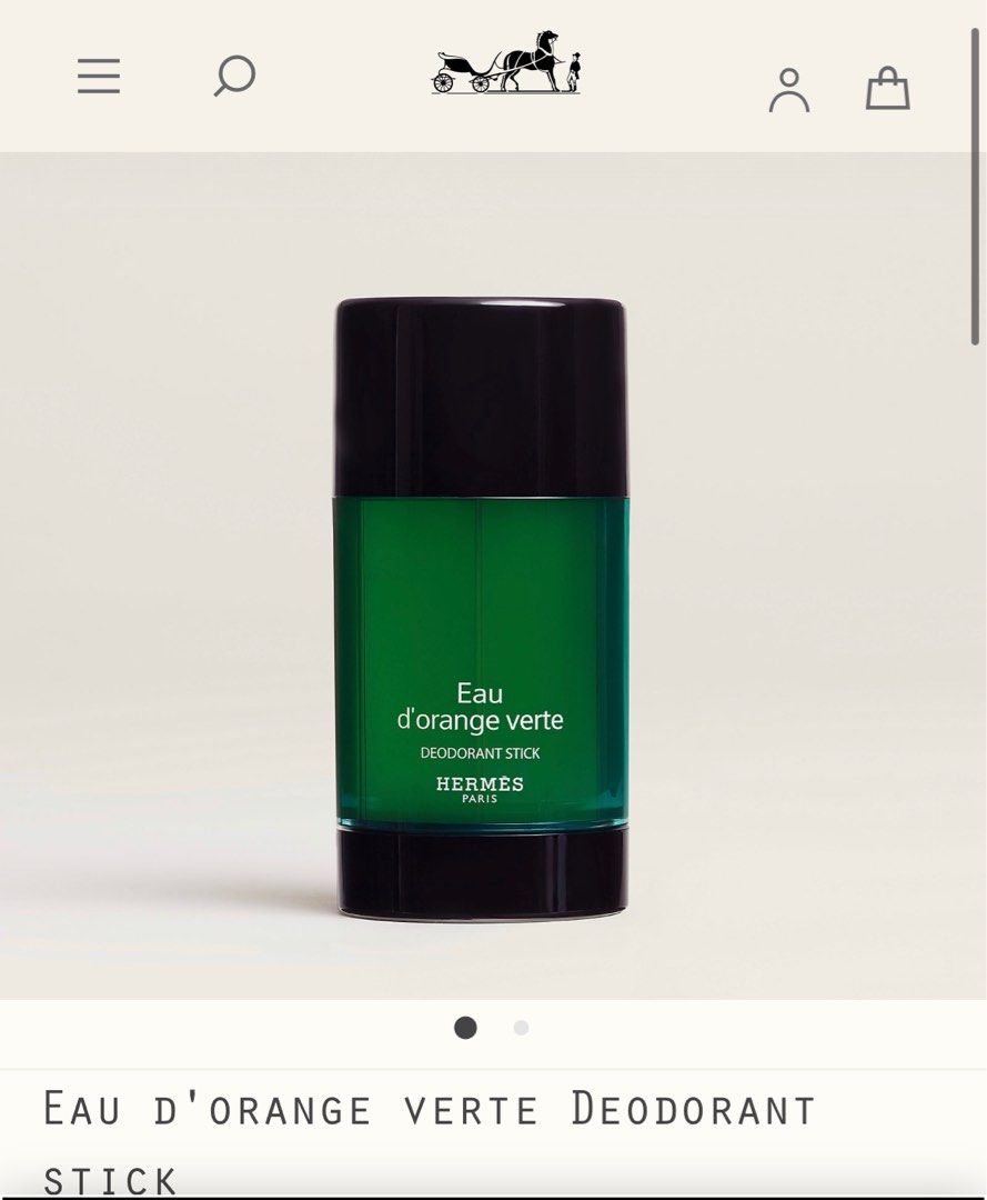 hermes eau d'orange verte deodorant stick on Carousell