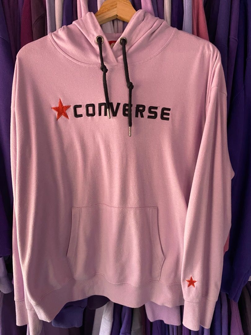 HOODIE CONVERSE SULAM LILAC, Men's Fashion, Coats, Jackets and Outerwear on  Carousell