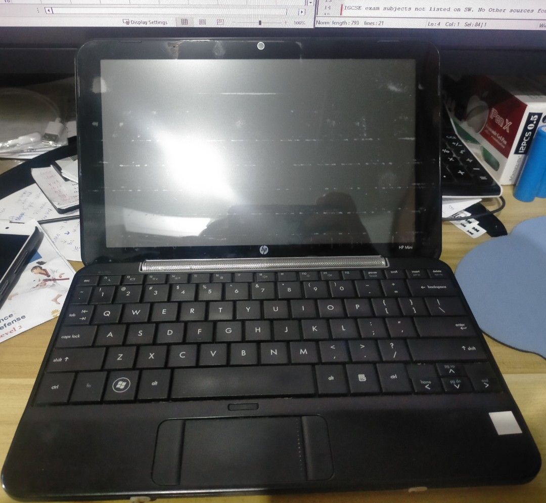 HP Mini 1001TU (Category: Laptops & Notebooks) located in Noveleta. Submitted by simplegirl3 (Listing ID 1251910896, Image 1). Description: Price: 1,900 Netbook is well-used. Has keyboard marking on screen but doesn't affect usage. No issues. Perfect working condition. Speaker and earphone port in great condition. Bluetooth and WIFI both connecting. Battery can still hold a charge but unsure for how long. RFS: not using it anymore Inclusions: HP 