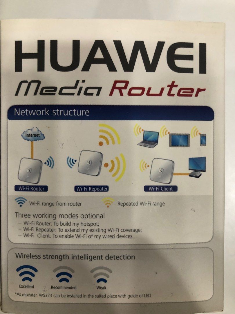 Huawei Wifi range extender 300mbps ws323 on Carousell