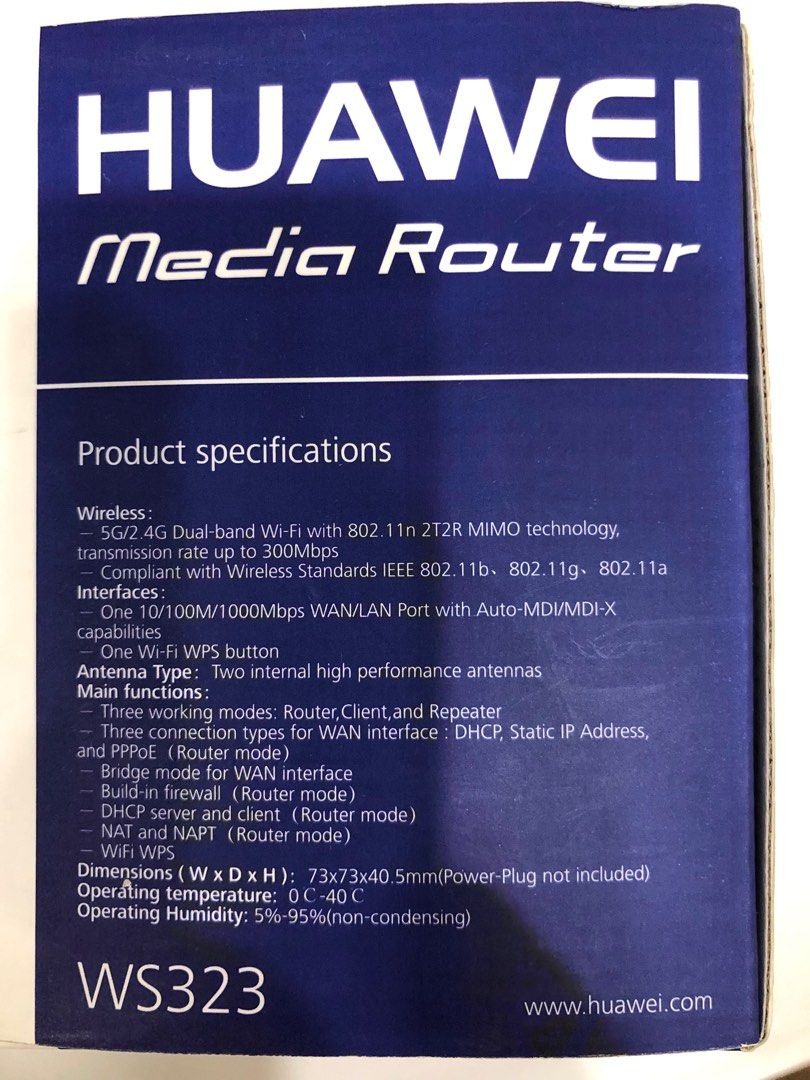 Huawei Wifi range extender 300mbps ws323 on Carousell