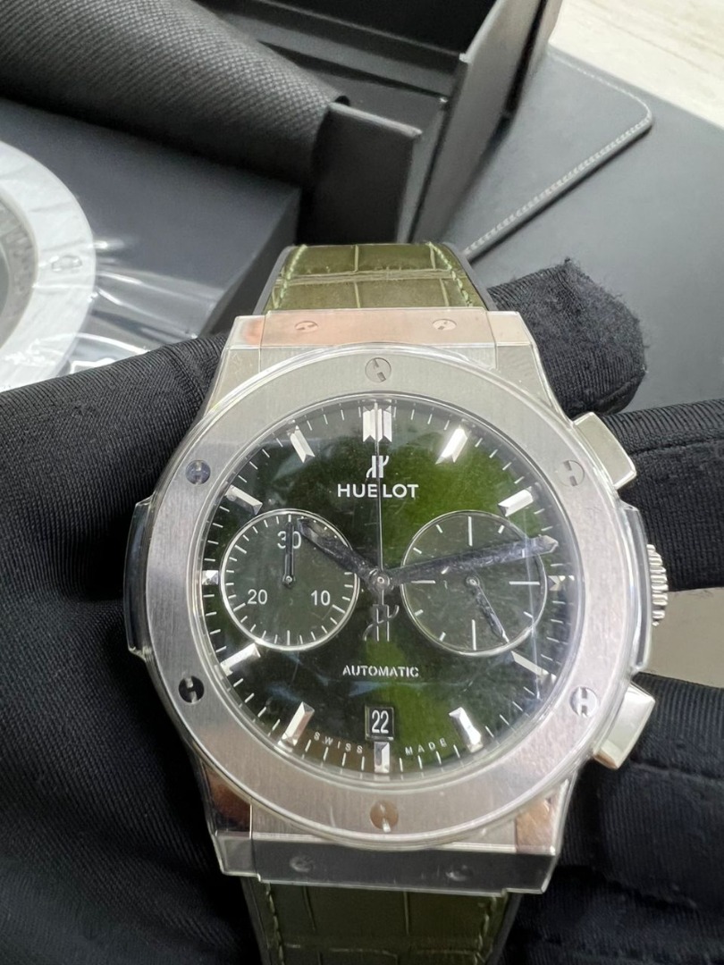 Hublot classic sales fusion chronograph green