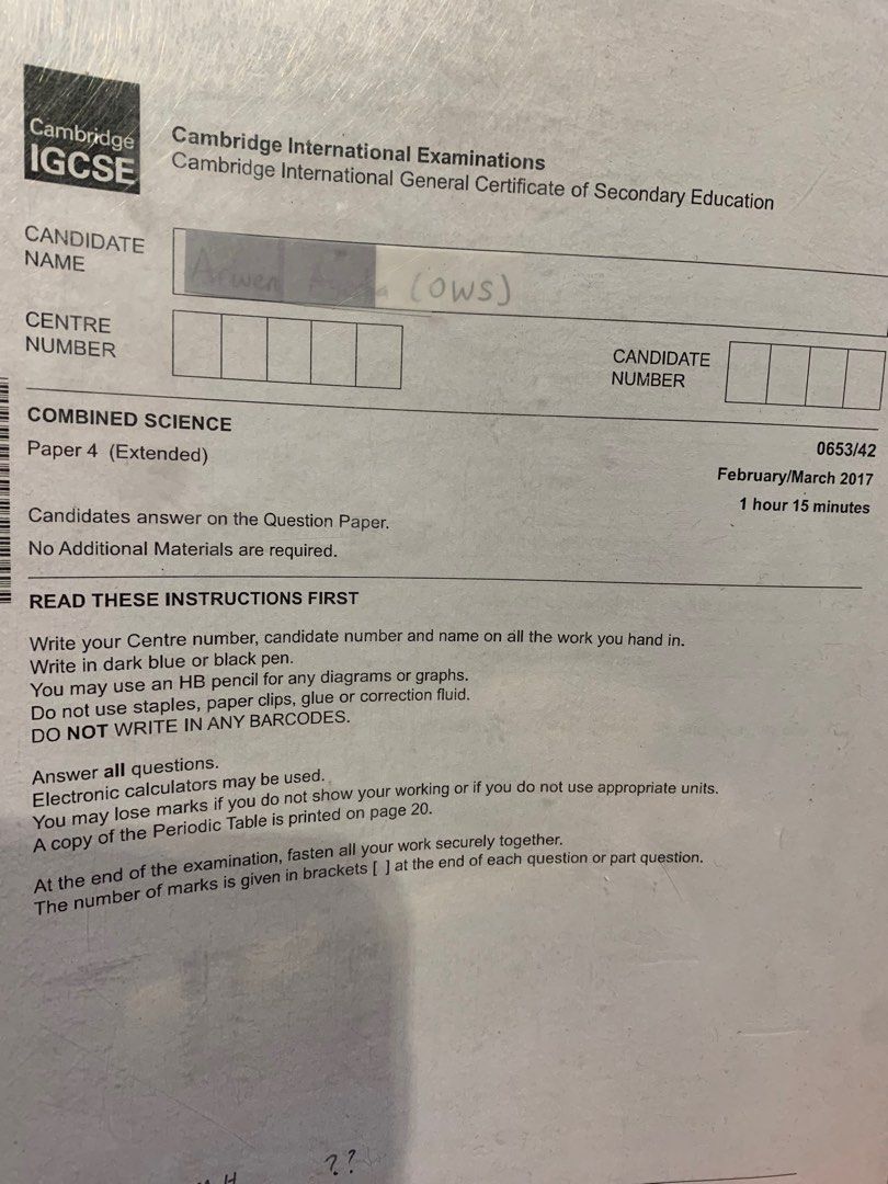 Igcse combined science past year papers 2017 2021 hobbies toys