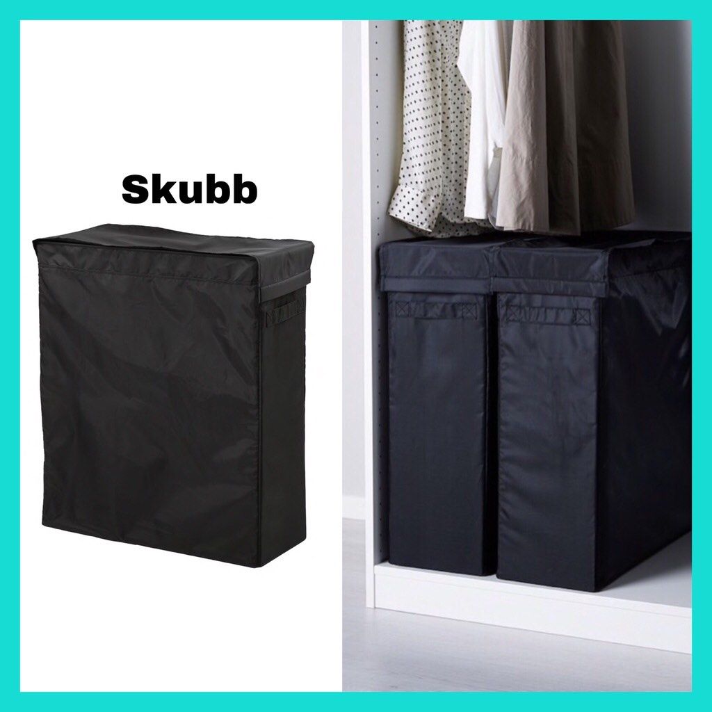 IKEA SKUBB Laundry Basket Black