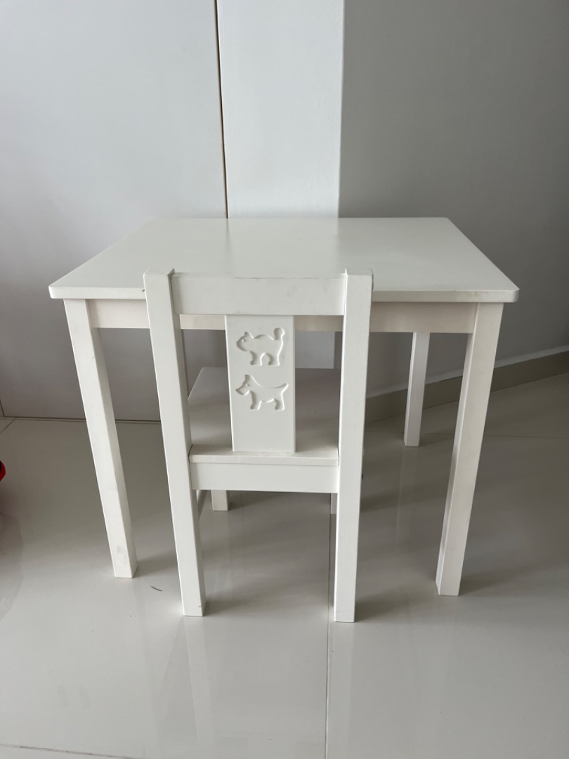 Ikea table and chair kids, Babies & Kids, Baby Nursery & Kids Furniture