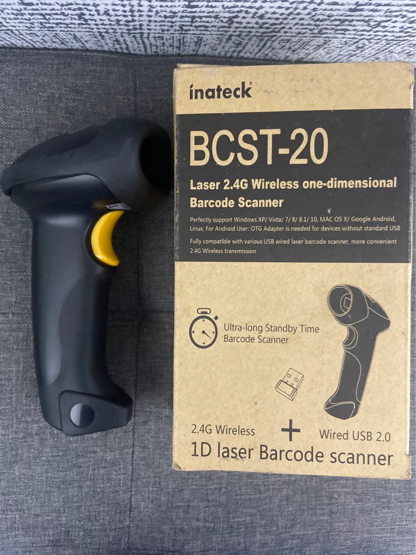 Inateck barcode Scanner, Computers & Tech, Printers, Scanners & Copiers