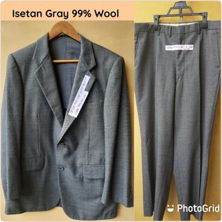Mens Gray suit coat blazer ISETAN TUXEDO SET  
GRAY
99% wool