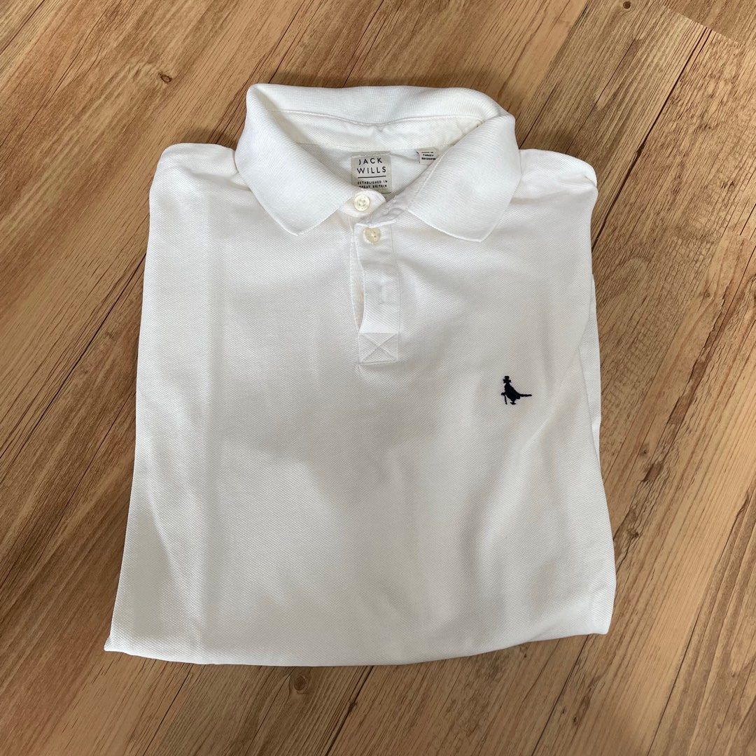 Jack wills sales white polo shirt