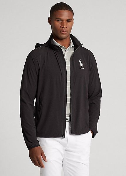 Jaket Golf Polo Ralph Lauren RLX Concealed Hood Windbreaker Jacket Original Black Fesyen Pria Pakaian Baju Luaran di Carousell