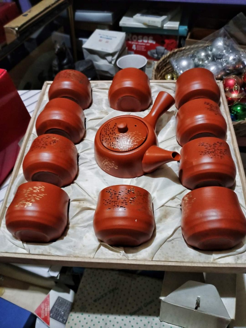 Japanese Teacups and teapot set on Carousell