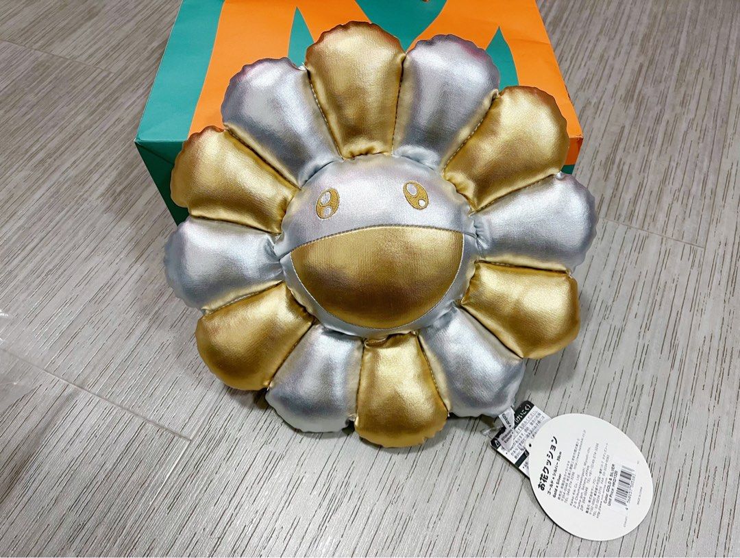 新品】カイカイキキ お花クッション 金銀 60cm 村上隆【未使用 ...