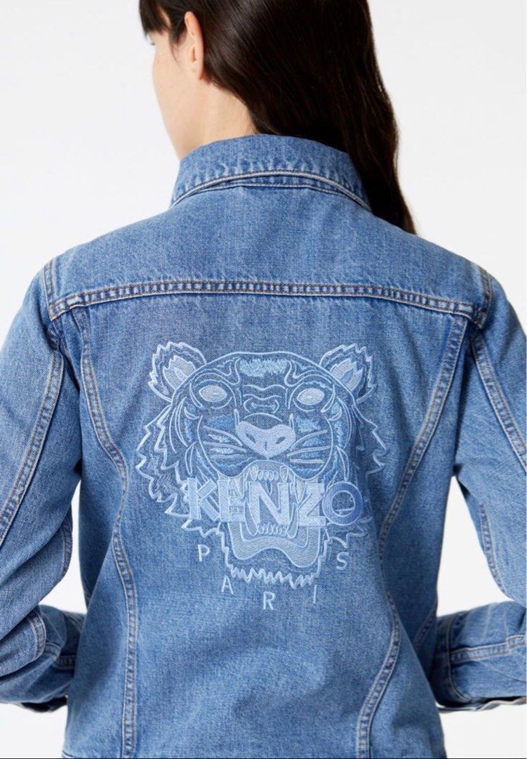 Kenzo denim jacket tiger on sale