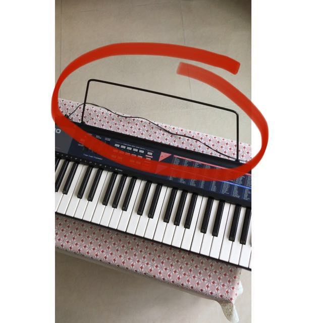 Casio keyboard book sale stand