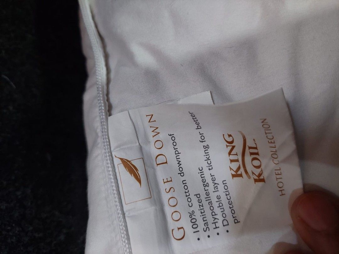 King koil inner quilt bantal goosedown ex hotel