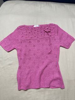 Knitted Pink Top