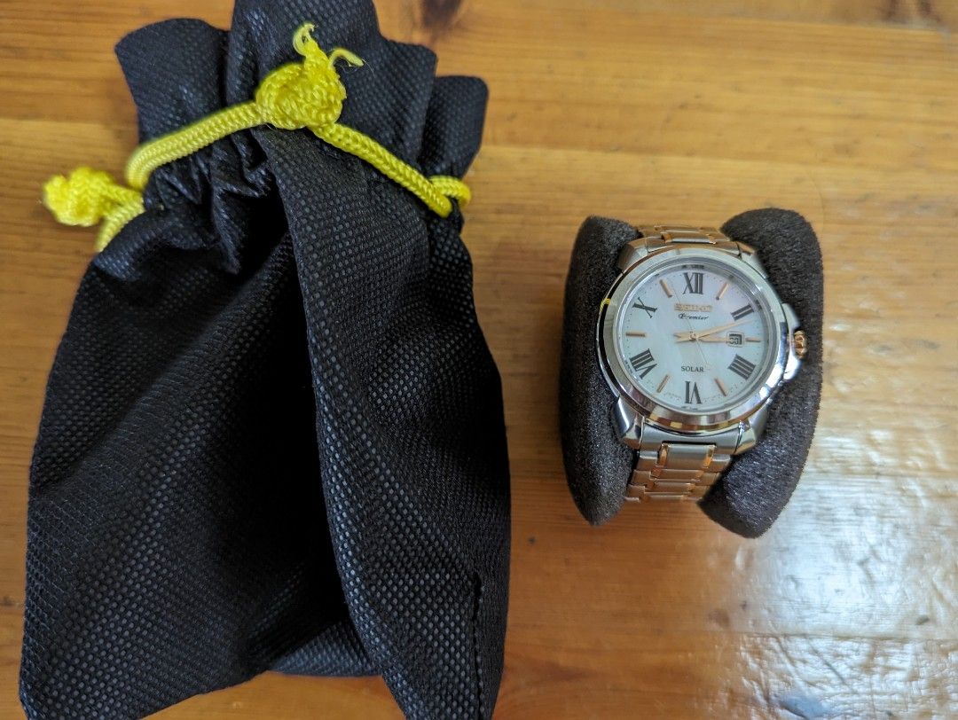 Ladies Seiko Solar Premier SUT322P1 Women s Fashion Watches