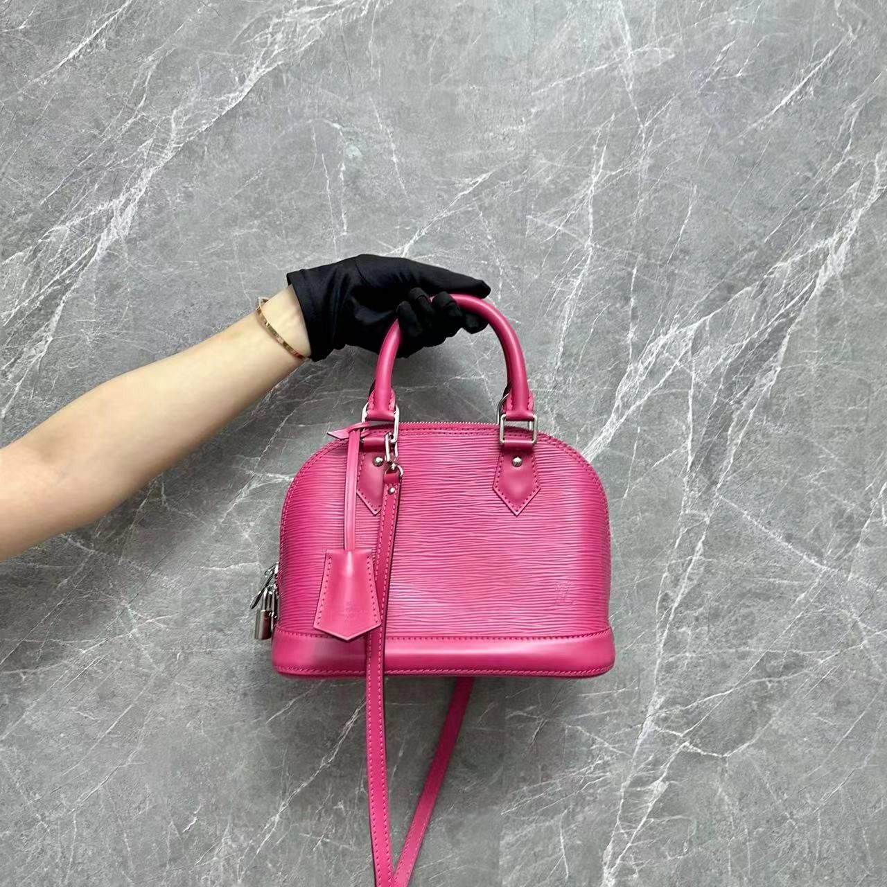 Louis Vuitton Fuchsia Epi Leather Alma BB Bag Louis Vuitton