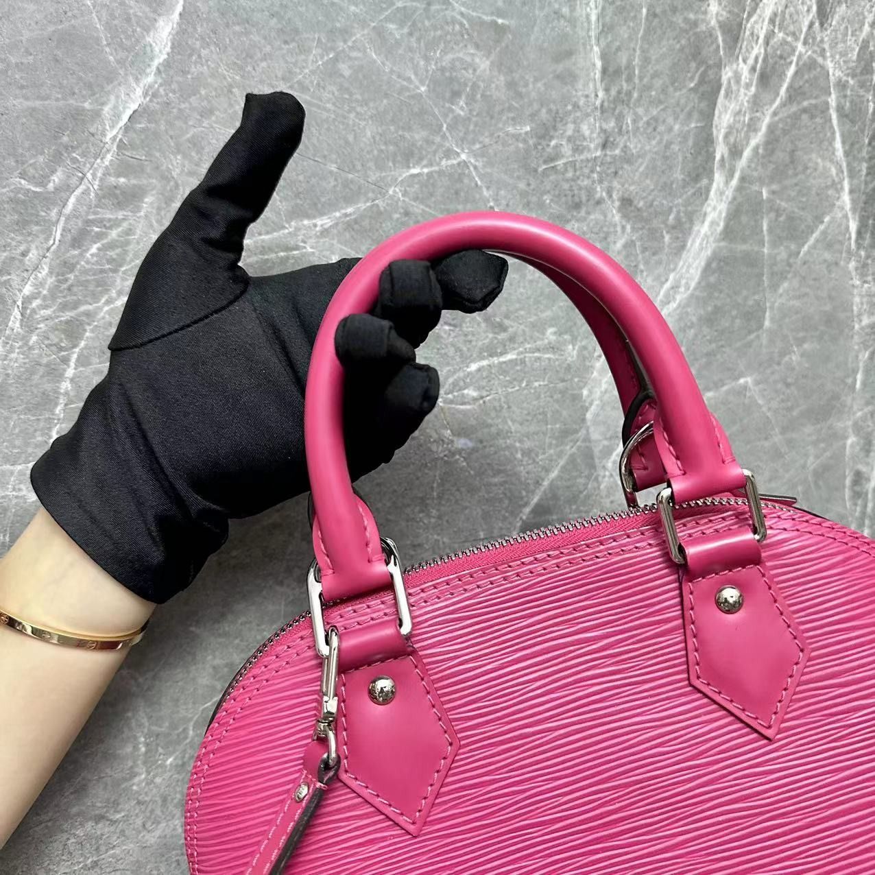 Reveal Louis Vuitton Hot Pink Alma BB 