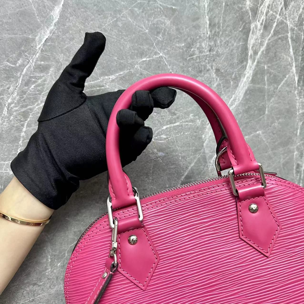 Alma BB Limited Edition bag in pink epi leather Louis Vuitton