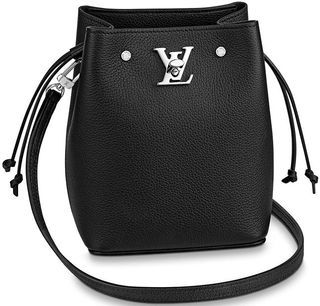 LOUIS VUITTON Lockme Chain Shoulder crossbody Bag M57073 Calf Leather Noir  Used