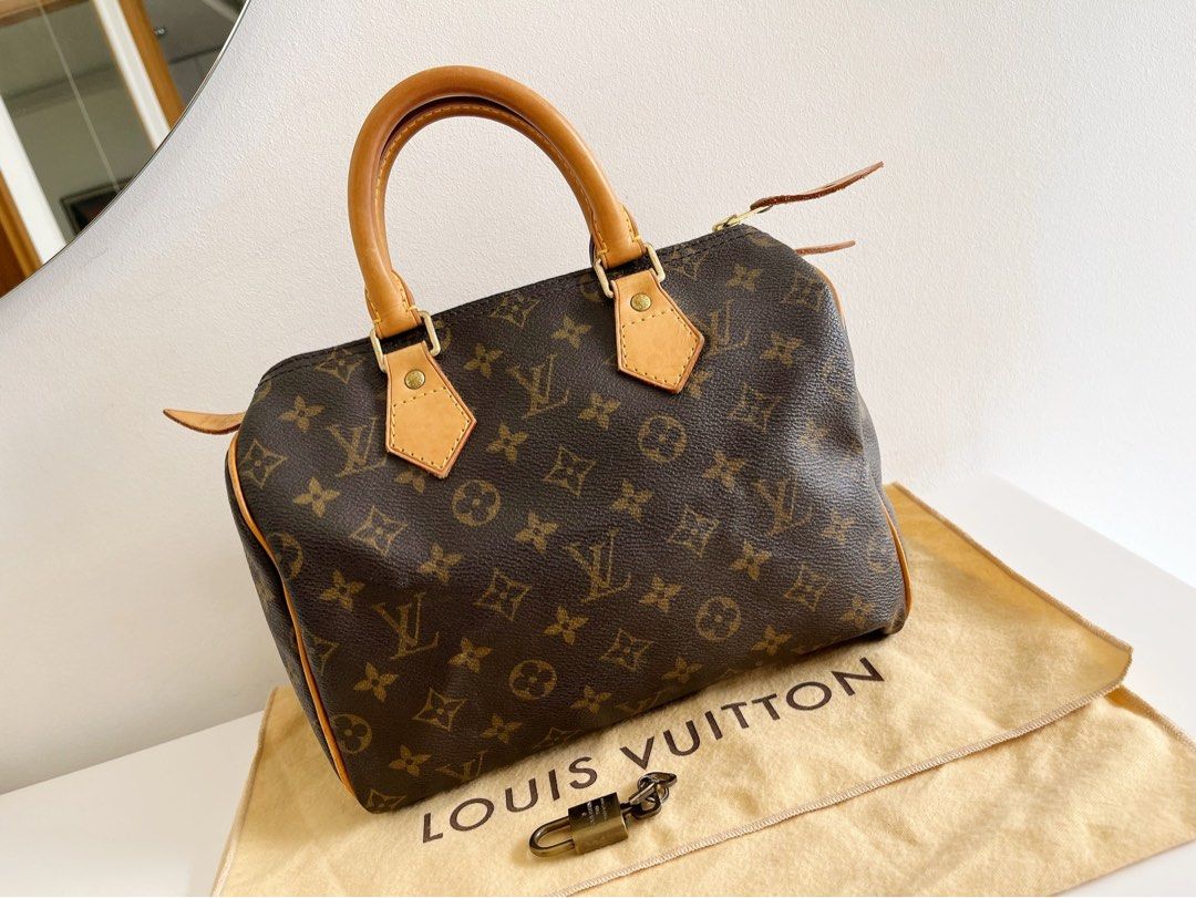 Louis Vuitton LV Vintage Speedy 25 Top Handle Crossbody Bag