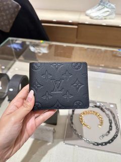 LOUIS VUITTON Mirror Portefeuille Slender Bifold Wallet Silver