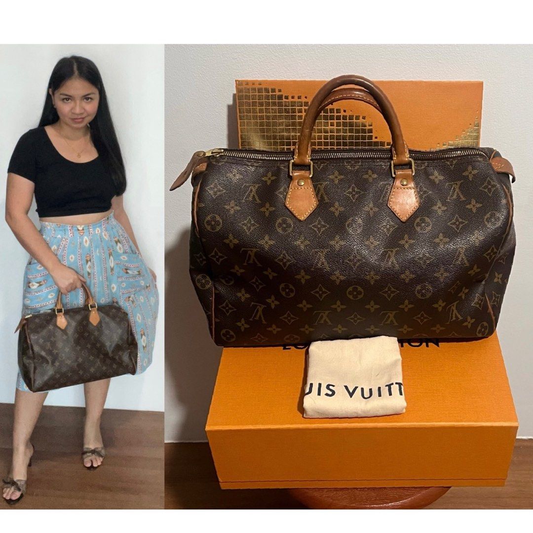 Authentic SPEEDY 35 vintage speedy bag, Luxury, Bags & Wallets on Carousell