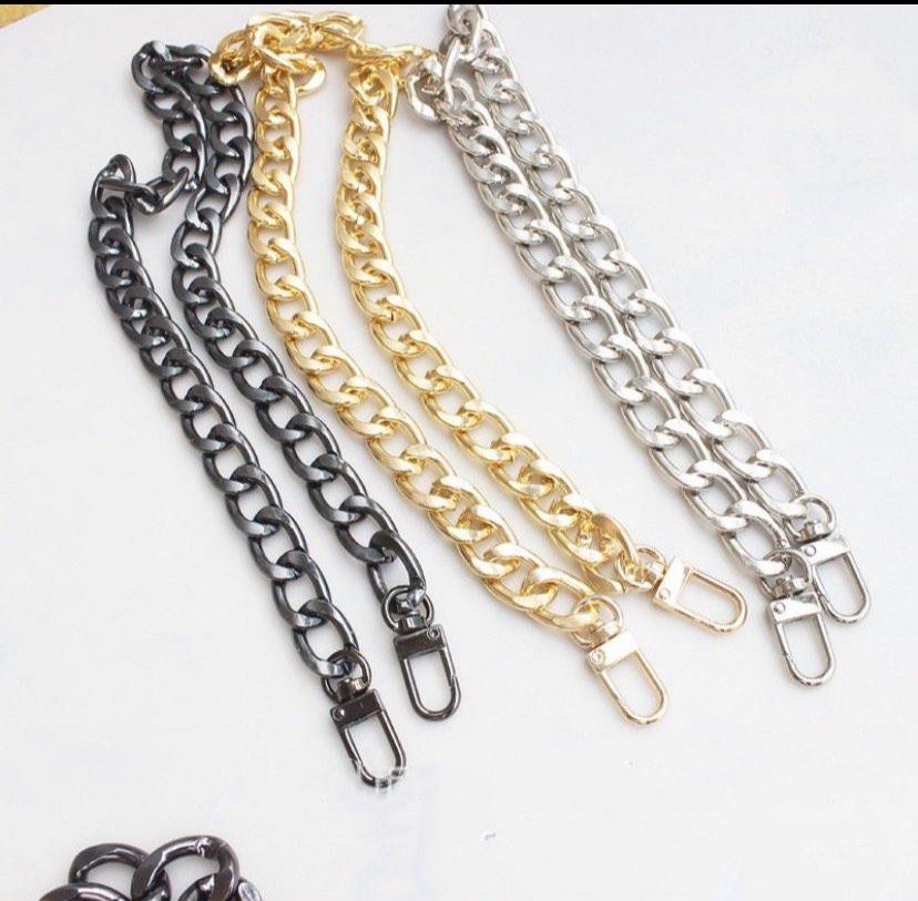 Steel Bag Chains 9mm DIY Detachable Replacement Purse Chain, Bag Belts  Straps for Handbags Handle Accessories Shoulder Crossbody