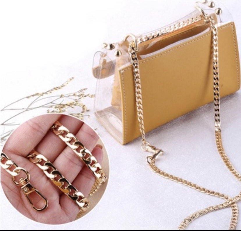 Lv/ Louis Vuitton Handbag Metal Chains Shoulder Bag Strap DIY Purse Chain  Gold Silver Handles Bag Accessories Chain