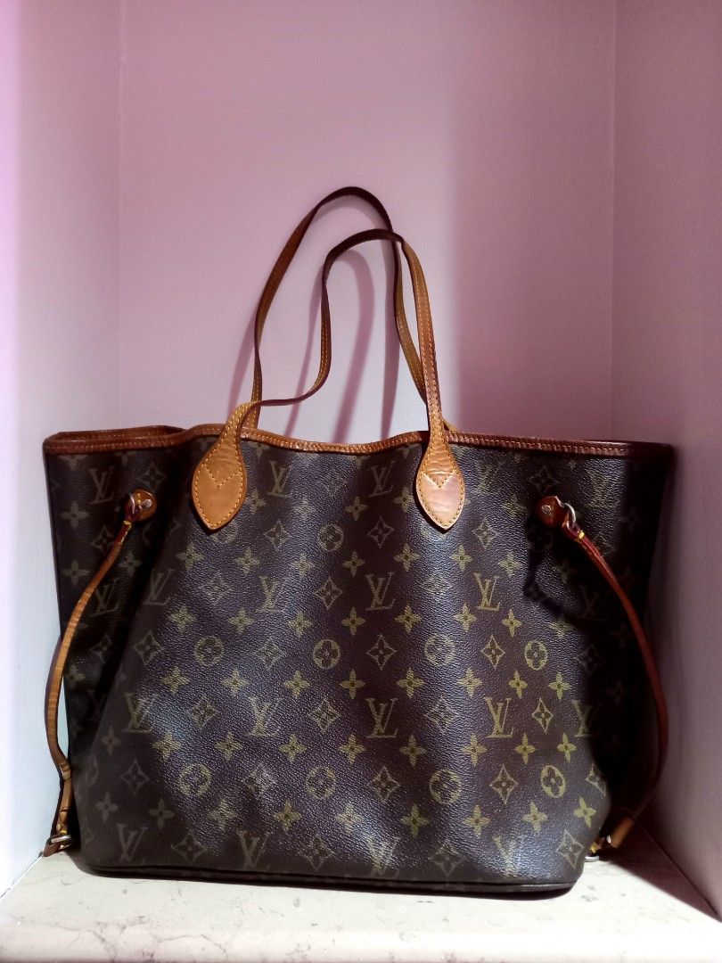 Patina LV Neverfull MM size, Luxury, Bags & Wallets on Carousell