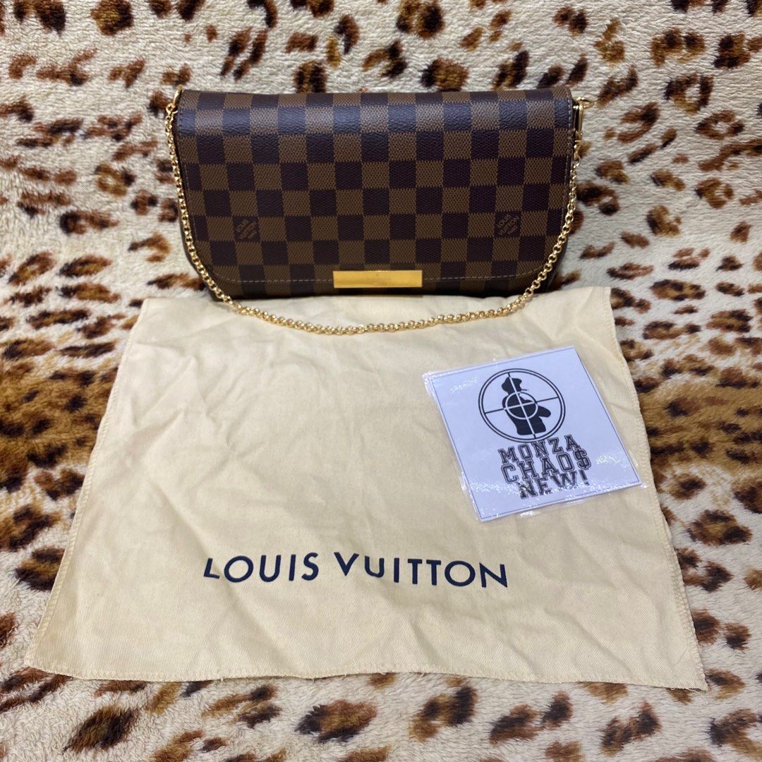 Louis Vuitton favorite MM damier, Barang Mewah, Tas & Dompet di