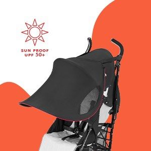 Maclaren Universal Sunshade in Black Babies Kids Going Out